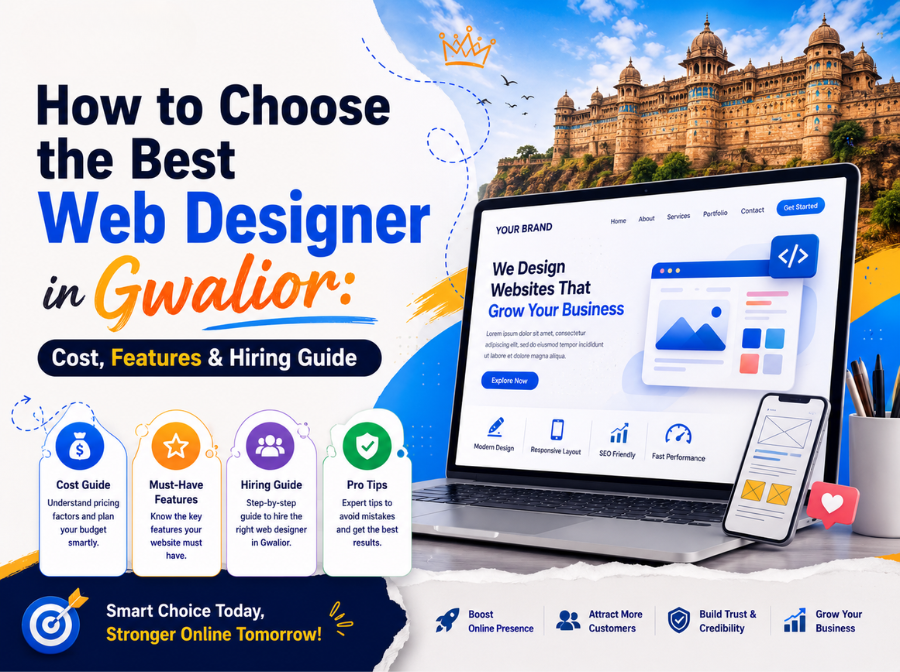 How to Choose the Best Web Designer in Gwalior: Cost, Features & Hiring Guide