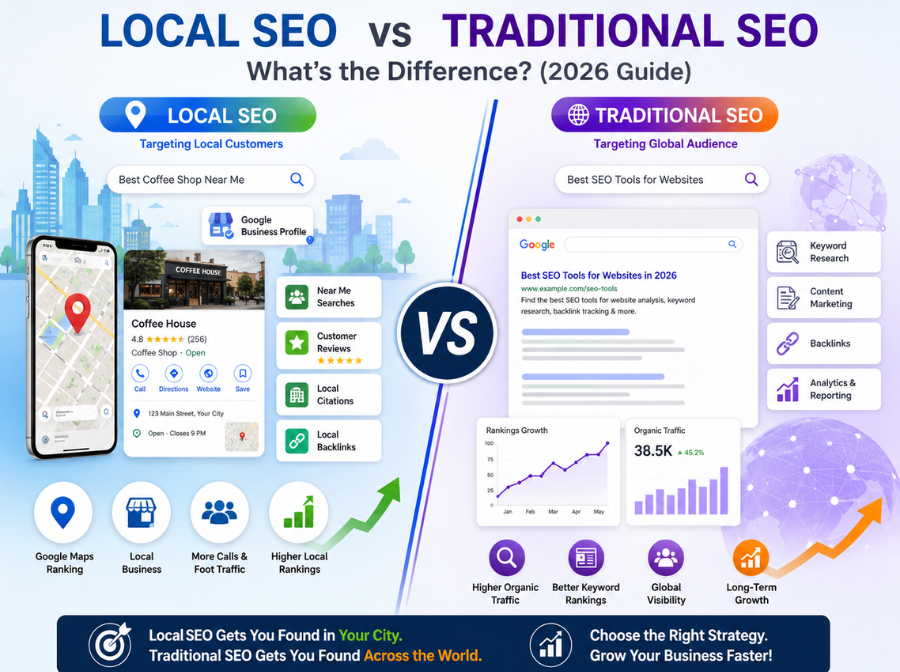 Local SEO vs Traditional SEO – What’s the Difference?